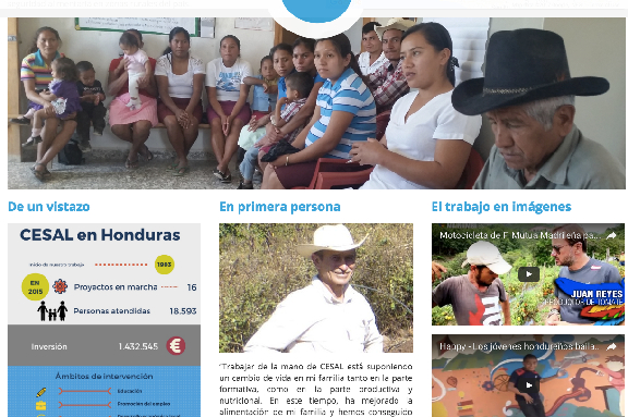 Foto de la nueva Web de CESAL