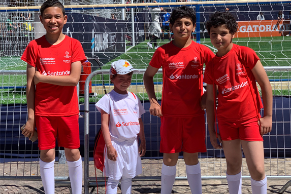 UEFA n�os f�bol CESAL refugiados