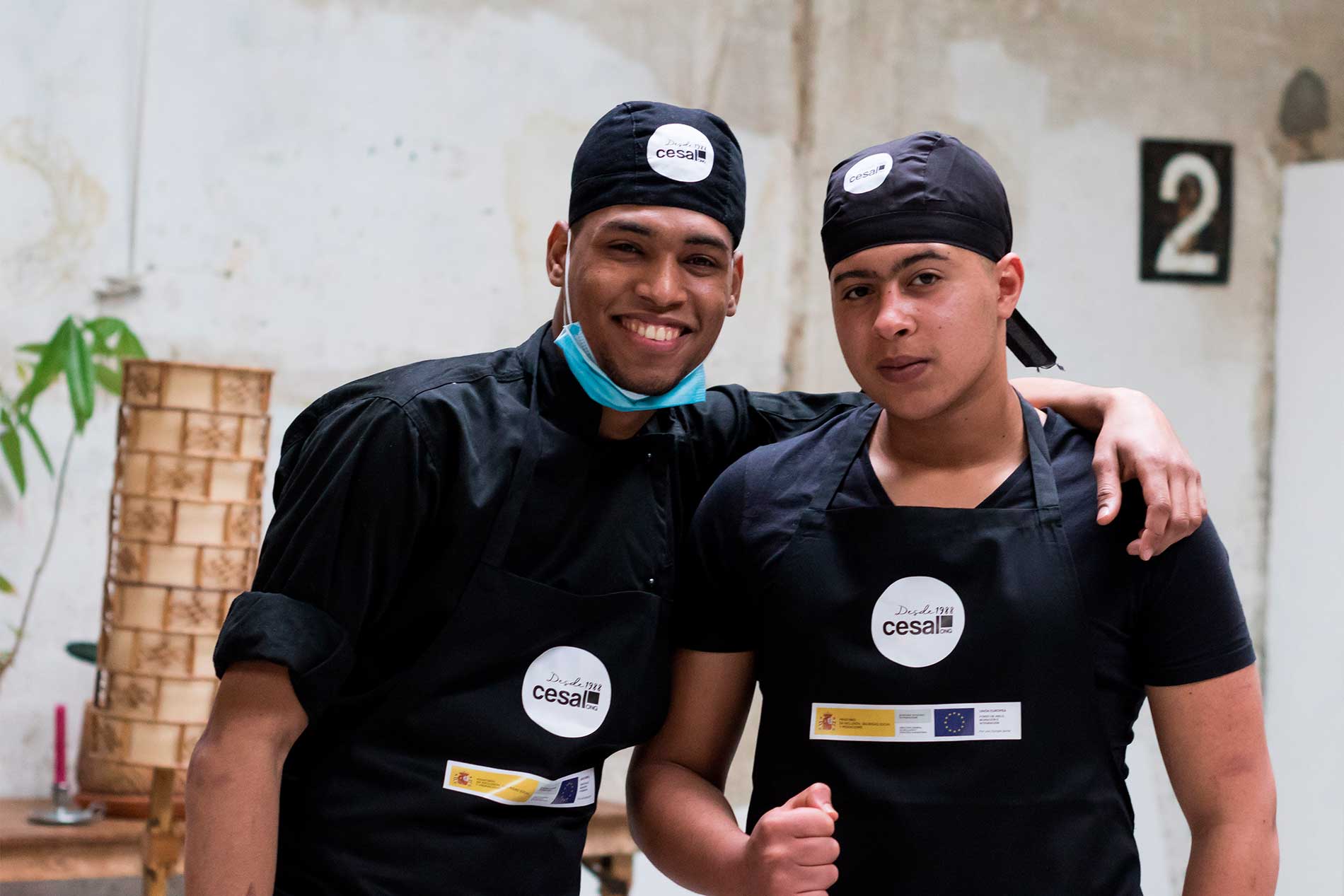 Coronavirus, cocina, j�venes vulnerables, formaci�n, cesal, hazte socio, ayuda, dona