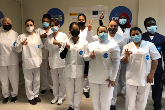 Formaci�n en limpieza en Madrid con la ONG CESAL