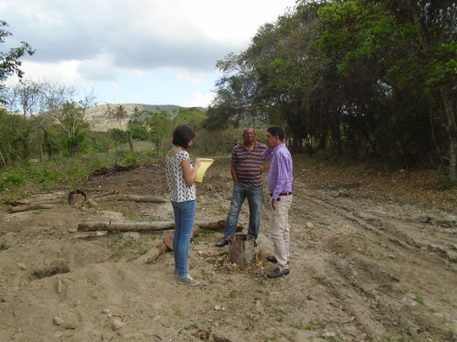 Aforo del pozo en Ganiel