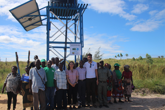 Entrega de sistemas de riego en Ponta d`Ouro