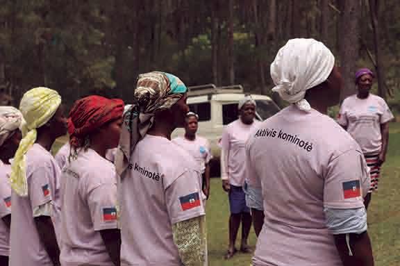 Las mujeres se activan en Hait�