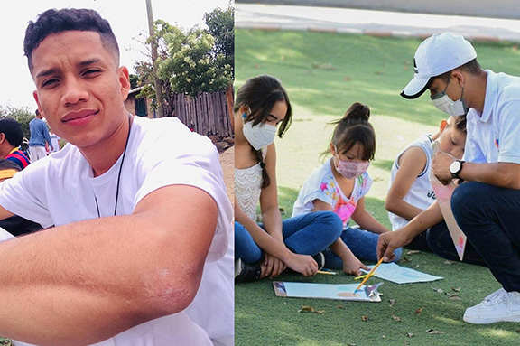 J�venes de colonia Nueva Capital