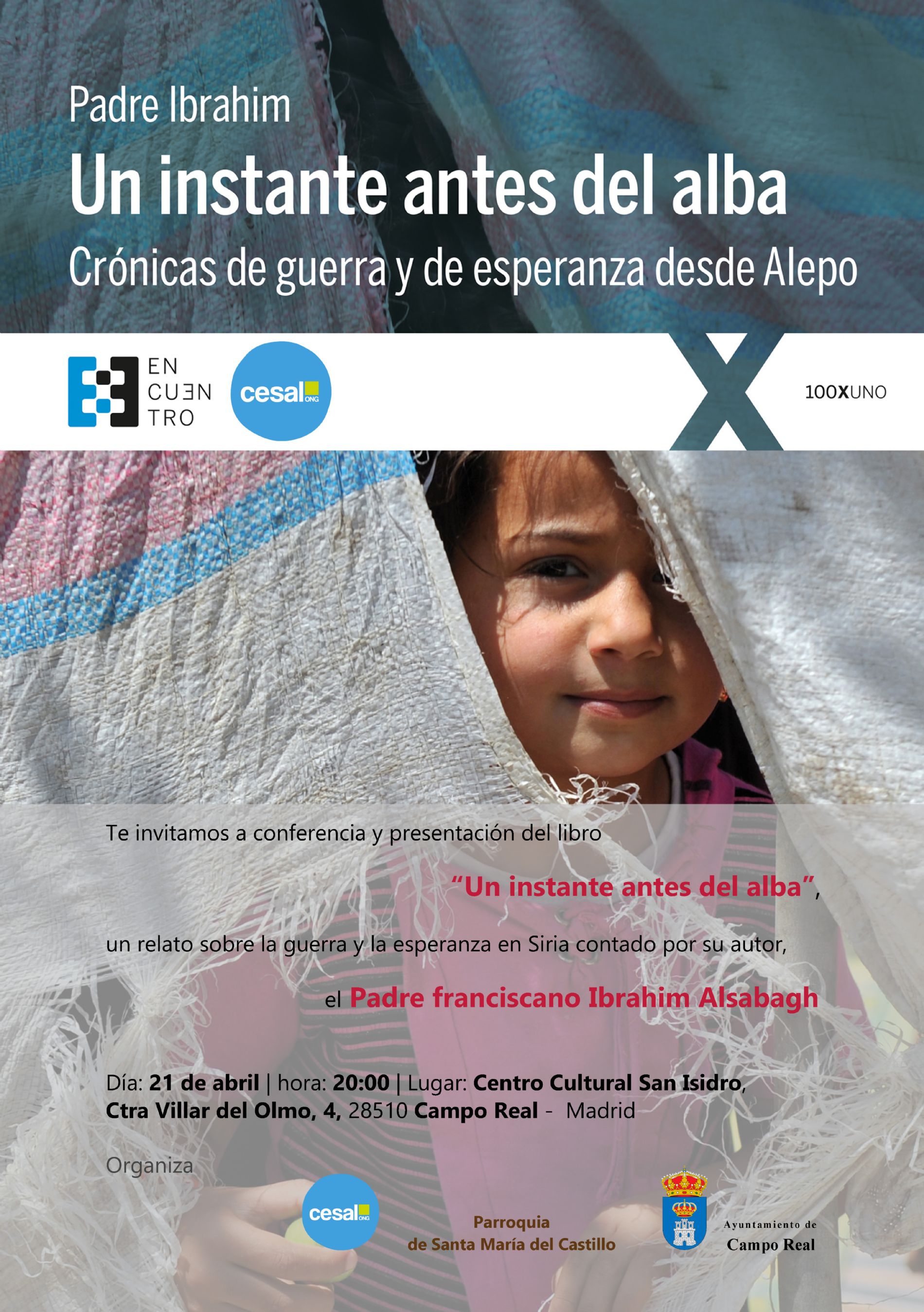 Padre Ibrahim desde Alepo a Campo Real con CESAL