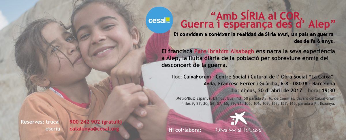 Padre Ibrahim desde Alepo a Barcelona con CESAL