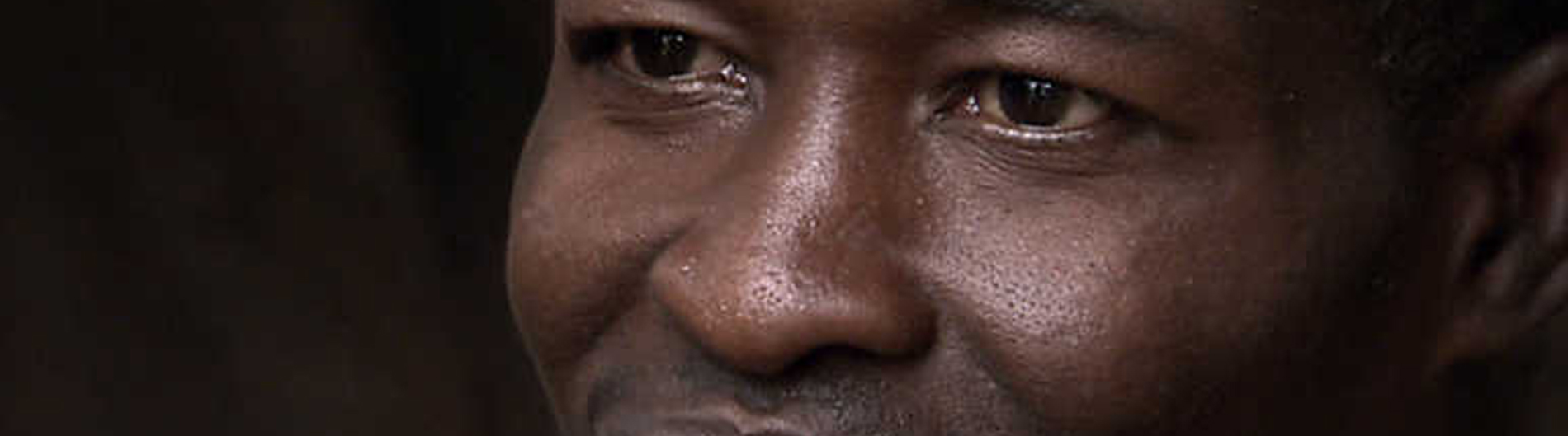 Rostro de una persona enferma